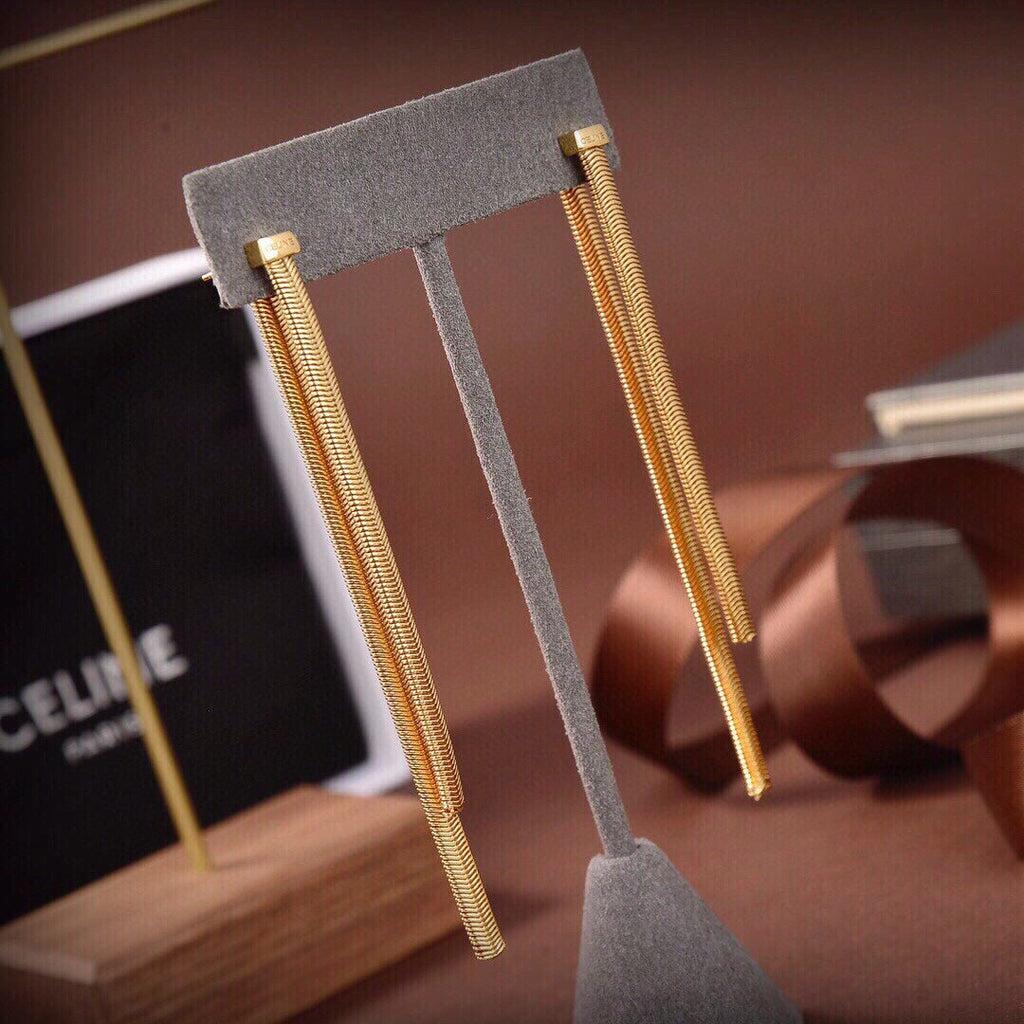 18K Celine Tassel Earrings